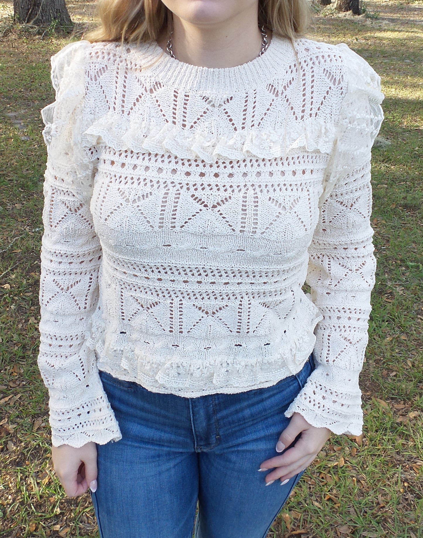 Marie Lace Sweater