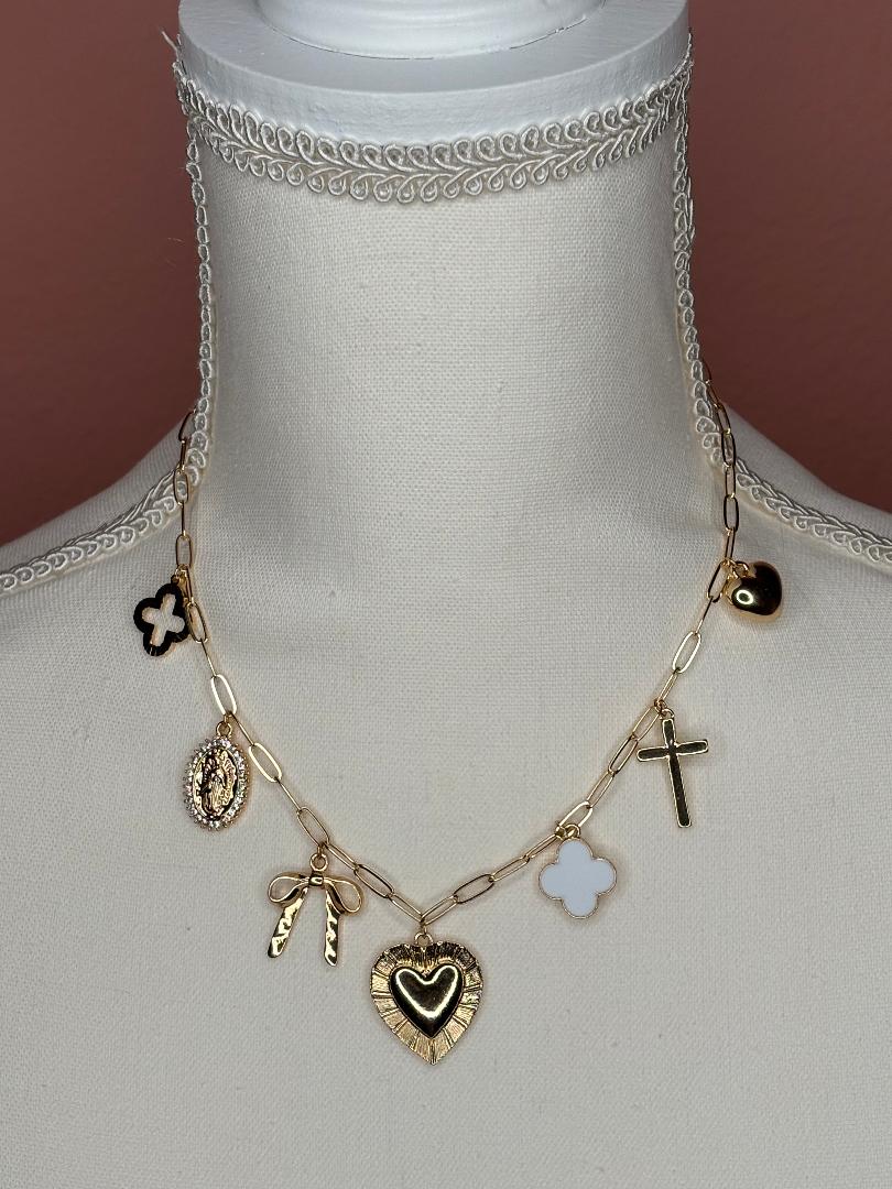 Gold Charmed Necklace