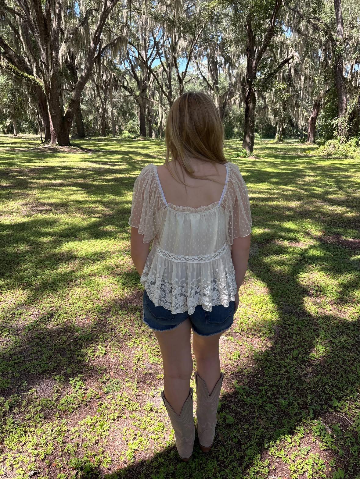 Harper Lace Peplum