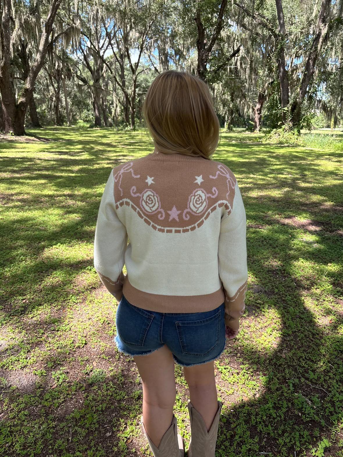 Rodeo Rose Cardigan