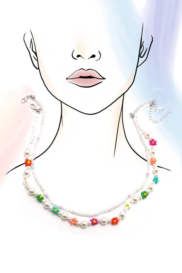 Double Layer Pearl Necklace