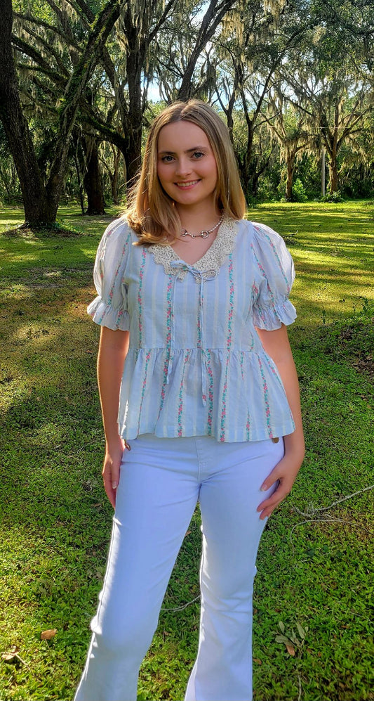 Primrose Peplum top