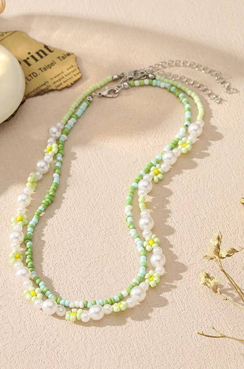 Double Layer Pearl Necklace